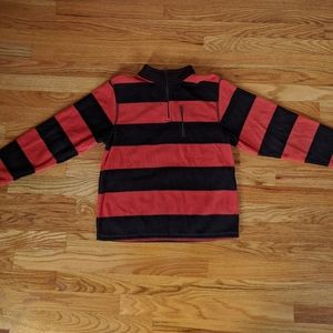 Gap Kids Orange and Brown Striped Fleece.